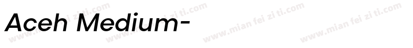 Aceh Medium字体转换